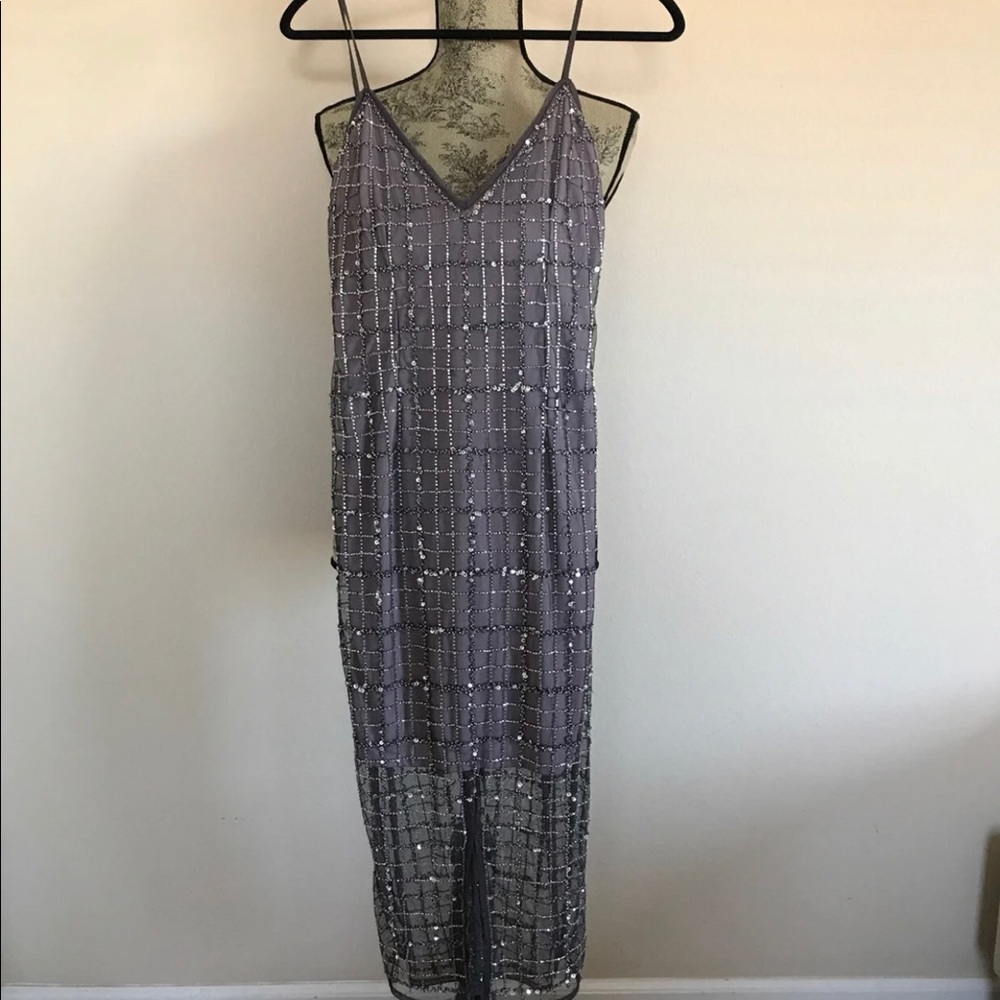 Missguided embellished elegant purple dress